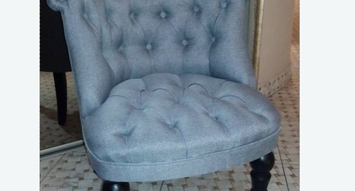 Обшивка стула на дому. Сухой Лог