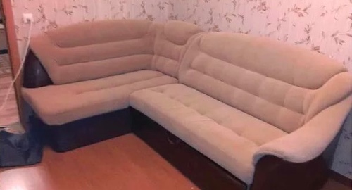 Перетяжка углового дивана. Сухой Лог